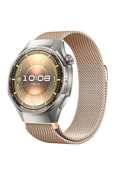 Sneezy Huawei Watch GT6 Pro 46mm Uyumlu Manyetik Milanese Loop Metal Kordon