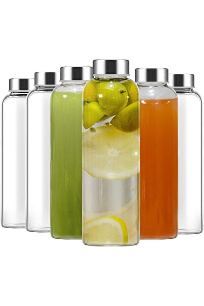 FUFU 24oz Glass Water Bottle Set of 6