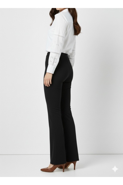 benguen Flared Trousers A1106 Black