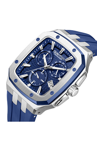 Quantum Men's Chronograph Dark Blue Dial Watch - HNG1033.389