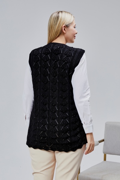 Jinx Wear Fashion Жіночий пухнастий светр моделі «Казайаг» з товстою зимовою спеціальним в'язкою та кишенями