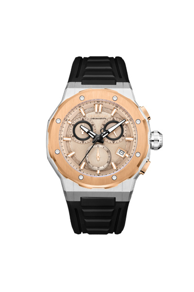 Quantum Men's Chronograph Beige Dial Watch - HNG1082.571