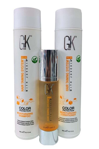GK HAIR مجموعة جي كي هير مويستريزنج شامبو وبلسم 300 مل وسيروم
