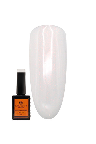 global fashion Milkshake Glitter Gel Nail Polish 8ml – UV/LED Soak-Off Sparkl...
