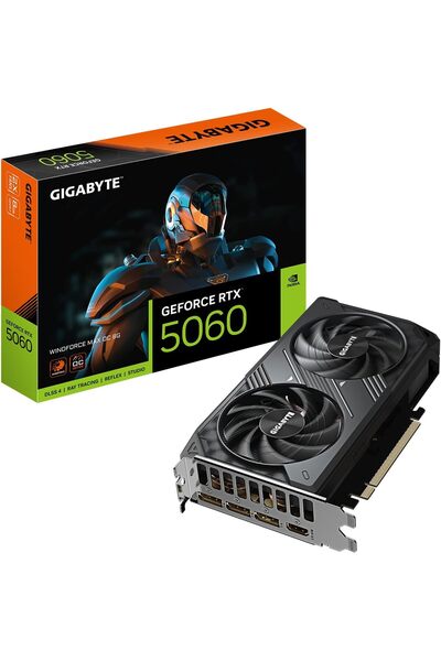 Gigabyte GeForce RTX 5060 WINDFORCE MAX OC 8G Graphics Card