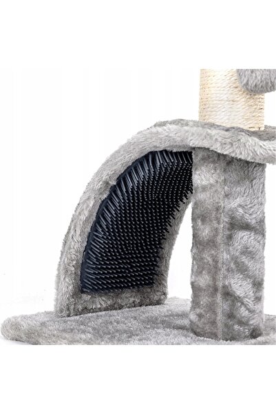 zola Cat play set, scratching post, toy, brush, chipboard, 30 x 25 x 50 cm, gray