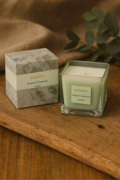 Rubarro Yeşil Mum AMBER CASHMERE