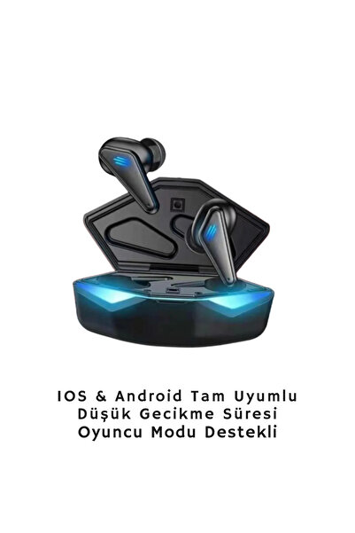 teknotrust K55 Kablosuz Oyunc.u Kulaklığı Android Ios Uyumlu Düşük Gecikme Ga...