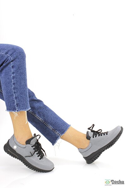 Mammamia Kadın Günlük Hakiki Deri Ortopedik Spor Tarz Ayakkabı M26/KA3505