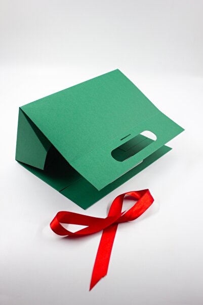 carton box Yılbaşı Kutu Çanta Katlamalı Model Hediye Kutusu 1 Adet