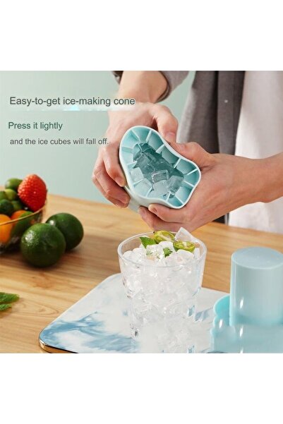 OEM Δίσκος για παγάκια, κυλινδρικός, σιλικόνης, μπλε