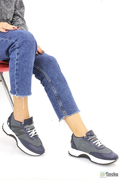 Mammamia Kadın Spor Tarz Günlük Hakiki Deri Ortopedik Ayakkabı M26/KA7235