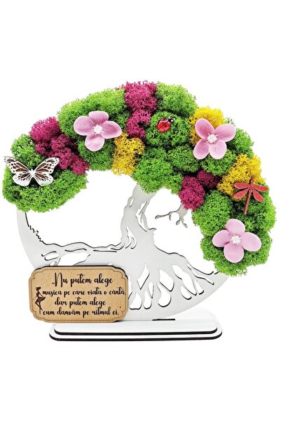 OEM Decorative Wall Art - Tree of Life with Stabilized Moss and Decorative Highlights