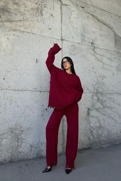 Noi Belis Folyékony részletekkel ellátott, nagyméretű kötöttáru alsó-felső szett AW25AU0020