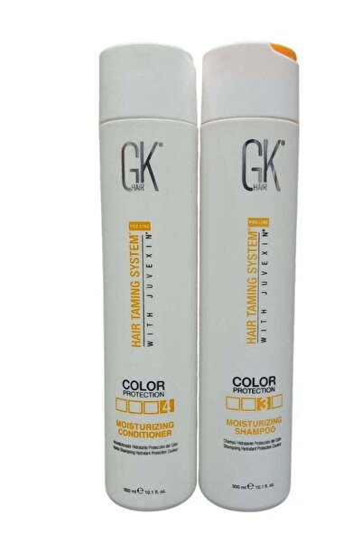 GK HAIR شامبو 300 مل وبلسم 300 مل للشعر المصبوغ والجاف