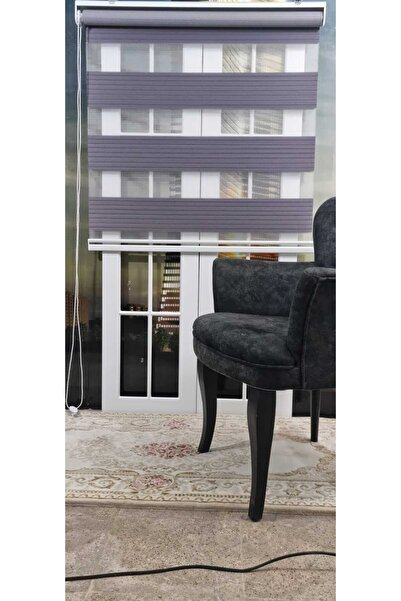 Eperdem Lila Düz Zebra Bambu Perde, Düz Zebra Perde Bambu Lila Renk