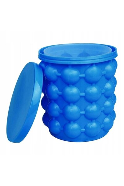 OEM Δοχείο για παγάκια, σιλικόνης/πλαστικού, 2 σε 1, μπλε