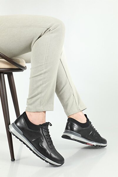 GÜLERSHOES Garantili Hakiki Deri Mevsimlik Su Geçirmez Kauçuk Ortopedi Erkek Ayakkabı 40-41-42-43 Numara