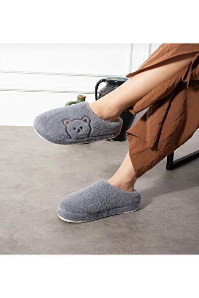 Lion Fluffy Animal-Shaped Plush House Slippers
