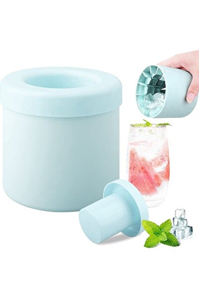 awwaline Forma pentru Cuburi de Gheata, silicon, albastru, pentru 60 Cuburi d...