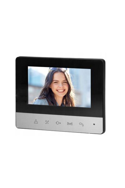 Orno Videovrátnik pre jednu rodinu Vibell VI-VID-RO-1077, farebný, 4,3" LCD, 16 zvonení, IP44, čierny/sivý