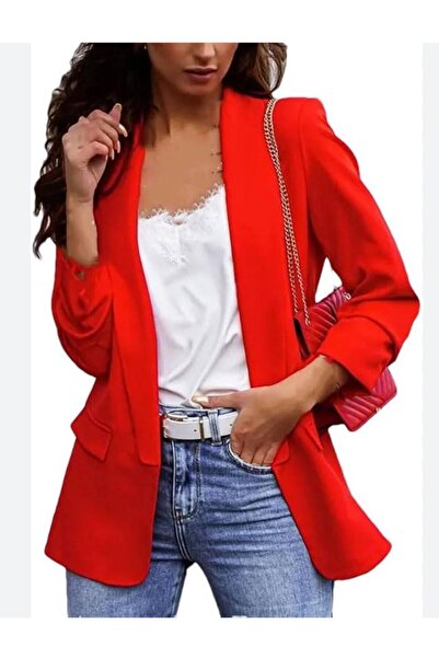 GLAMSI Women's jacket with puff sleeves, chic and elegant design