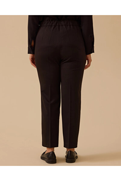 Gala-Xi Plus Size Single Button Straight Leg Pants