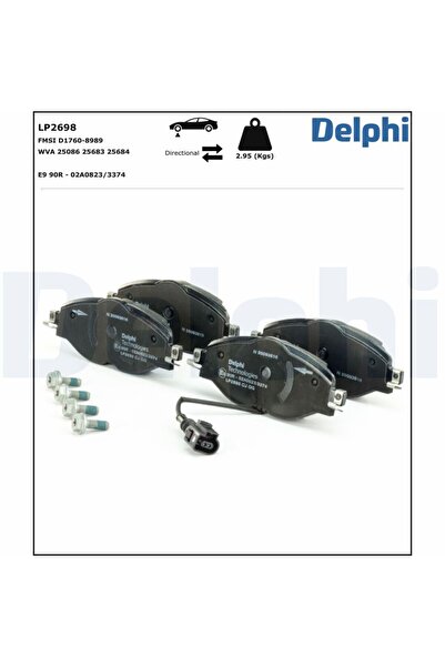 DELPHİ Brake pad set, front, Audi Q2, GAB, GAG,
