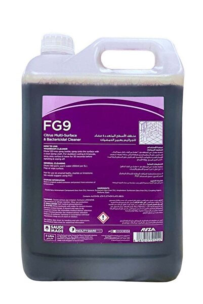 Reza Hygine Reza Hygiene FG9 Multi-Surface & Bactericidal Cleaner Citrus Scen...