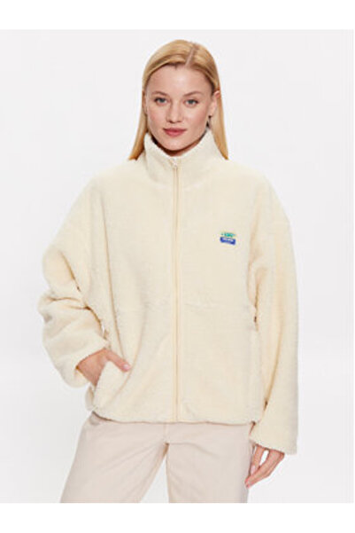 American Vintage Γυναικείο Παλτό από Δέρμα Προβάτων HOK16CH23 Εκρού