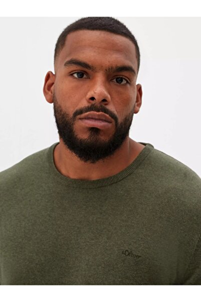 s.Oliver Big Sizes Men's sweater big sizes, with neckline at the base of the neck