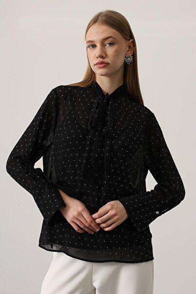 Le Savu SHILSEE ΓΥΝΑΙΚΕΙΟ ΠΟΥΚΑΜΙΣΟ ΜΕ ΠΕΤΡΑ ΜΕ ΕΝΤΟΣΙΣΤΗ ΜΠΛΟΥΖΑ, ΔΙΑΦΑΝΕΣ Λ...