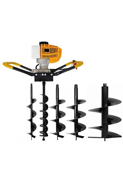 DDT Motor drill / earth drill Mustang 4 HP, 8000 Rpm + Drill bits 100/150/200...