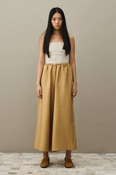 Fahhar Wide Leg Pants Camel