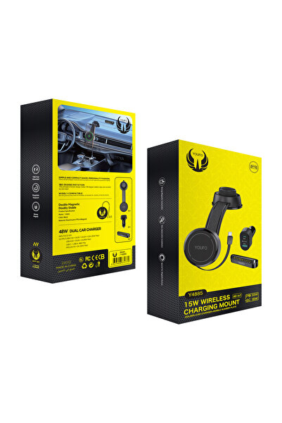 Youfo Multi-purpose car kit - holder, charger, cable, emergency pad