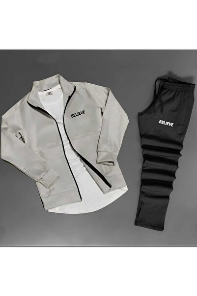 NOFLEN Believe Printed Scuba Tracksuit Set