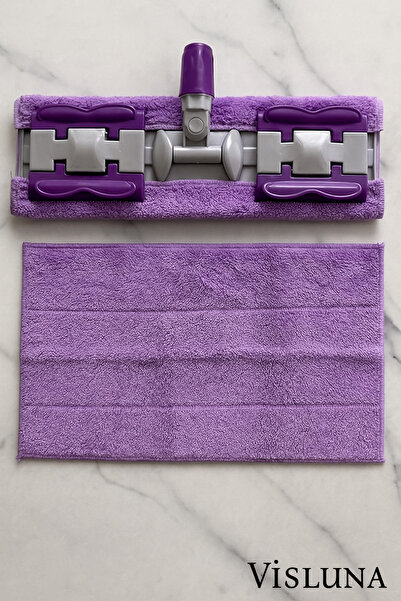 VİSLUNA ( 2 Adet ) SADECE Mandallı Mop Yedek Bez Mikrofiber Yedek Bez