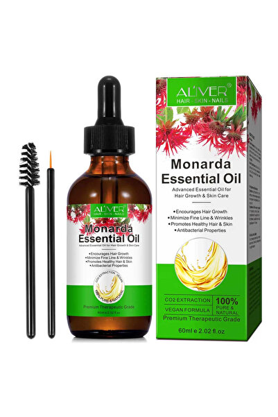 ALİVER 100% Premium αιθέριο έλαιο Monarda για την ανάπτυξη των μαλλιών και τη...