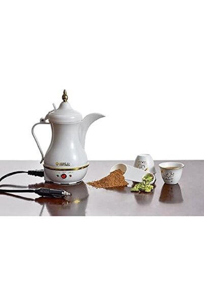 Gulf Dalla Dallah Al Khaleej Arabic Coffee and Tea Maker with Car Charger/Adapter for Travel, 400ml, GA-C91844