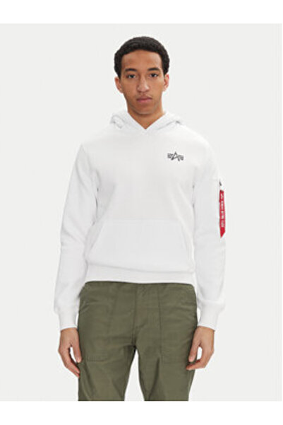 Alpha Industries Ανδρικό Φούτερ 148341 Λευκό