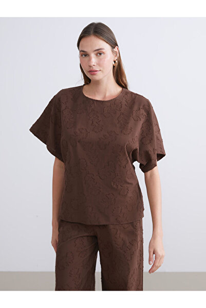 LC Waikiki Sparkling Selections from Shining Store |   Crew Neck Patterned Blouse