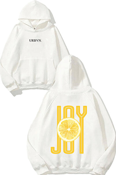 urbvn سويت شيرت أبيض كبير الحجم مطبوع من جوي ديزاين