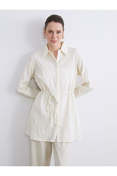 LC Waikiki Rmz Gi̇yi̇m Farkiyla Textured Women's Shirt Tunic