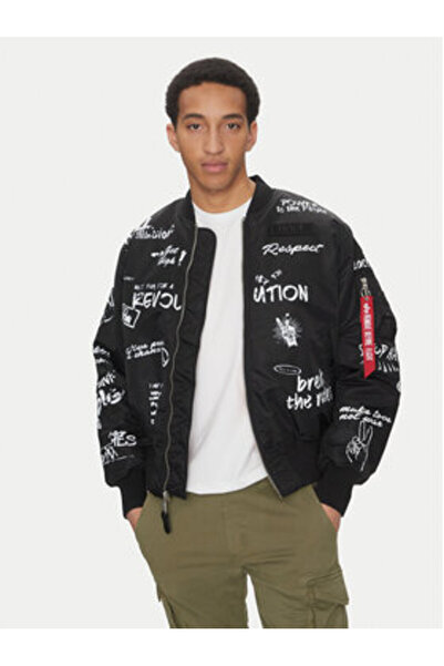 Alpha Industries Ανδρικό Bomber Jacket 156136 Μαύρο