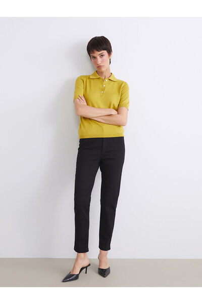 LC Waikiki Black Slim Mom Women's Jean Pants
