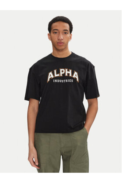 Alpha Industries Ανδρικό T-Shirt 146501 Μαύρο
