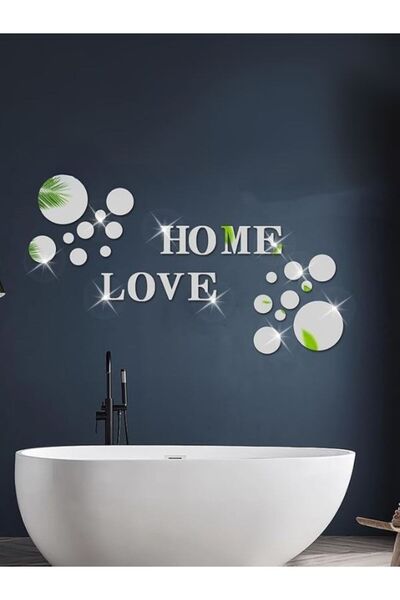 Emaazz LLC Acrylic 3D Mirror Wall Home Round Shaped, Self Adhesive DIY Mirror...