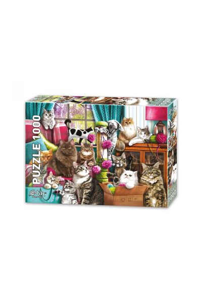 Seher Star Play Cat House 1000 Piece Puzzle