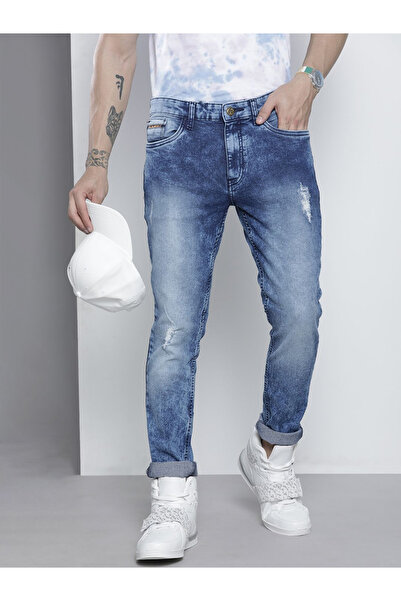 The Indian Garage Co By Styli Men Mid Rise Slim Fit Stretchable Jeans