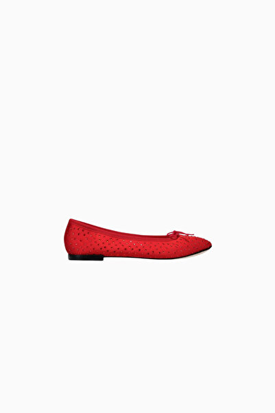 Repetto Cinderella Satin Ballerina Shoes with Crystal Stones, Bow Detail, Fre...